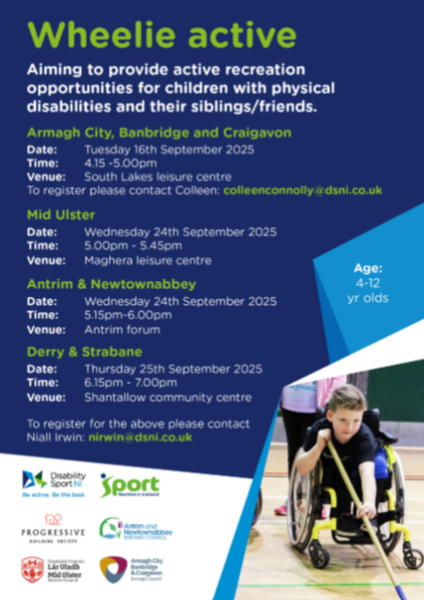 Wheelie Active Clubs for kids with physical disabilities