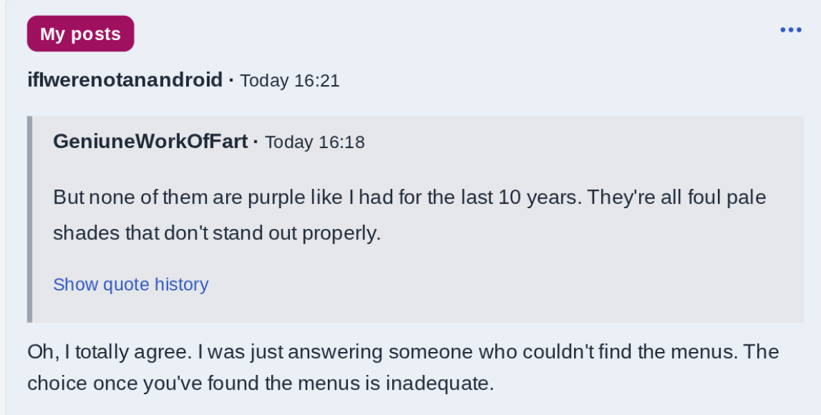 Why has MN changed colour?