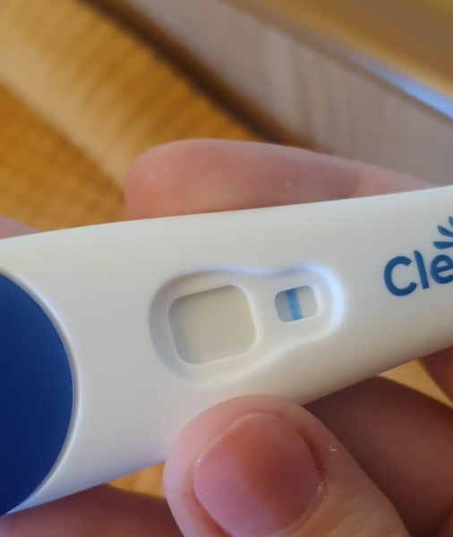 Clear blue test. Evap line or positive