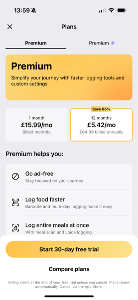 Calorie tracking apps