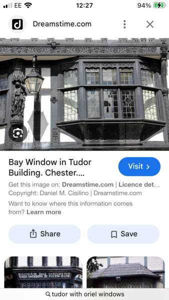 Oriel window with seating