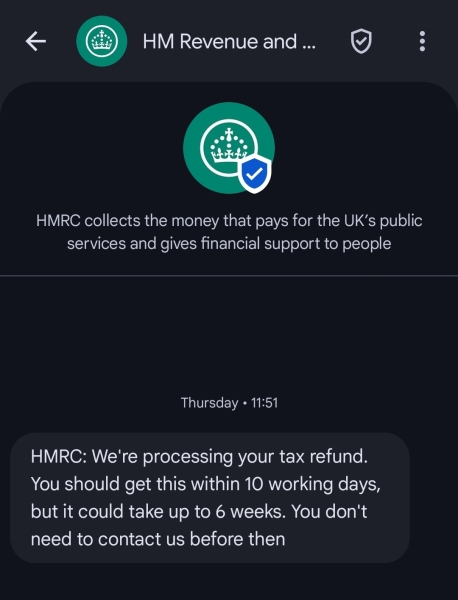 HMRC Tax Refund