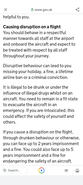 Abusing the airline staff