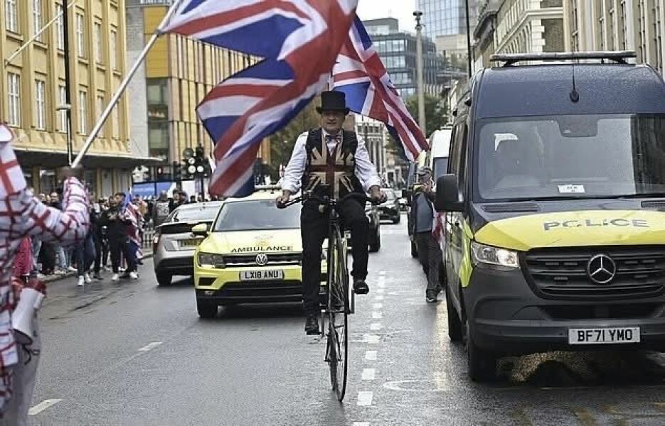 My son has gone on the march