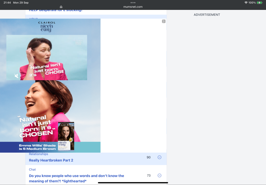 How do I get rid of video ads taking over the whole screen?