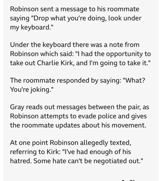 Charlie Kirk assassin was living with trans roommate