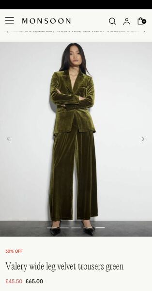 Can anyone help me find this velvet suit and fab earrings?