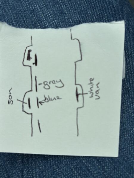 Is this a reasonable amount of space to leave between cars?
