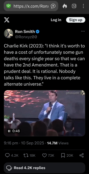 Charlie Kirk dead