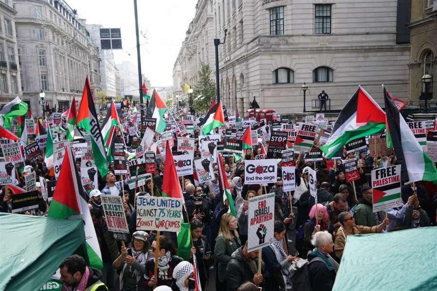 Why was it mostly men on the march?