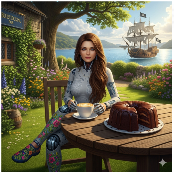 The Autumn Bluestocking - mist, mellow fruitfulness and hot chocolate!