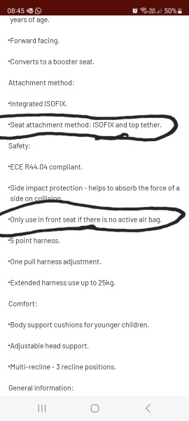 Putting 2yo in front seat of car???