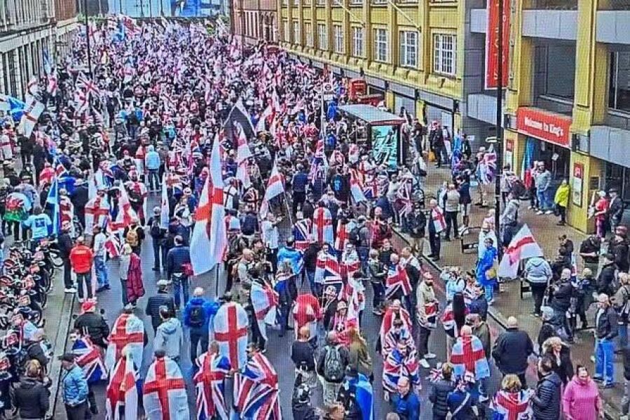My son has gone on the march