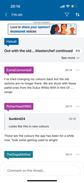 Out with the old….Masterchef continued