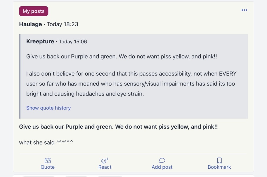 A few updates to Mumsnet 🎨