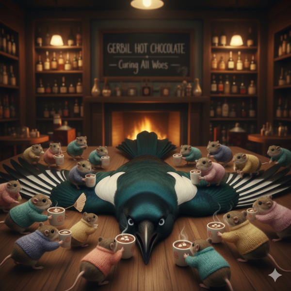 The Autumn Bluestocking - mist, mellow fruitfulness and hot chocolate!