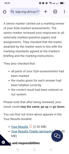 SQA results 2025