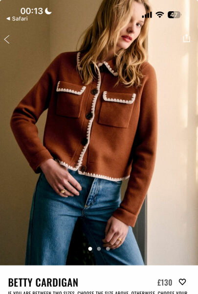 Sezanne type cardigan