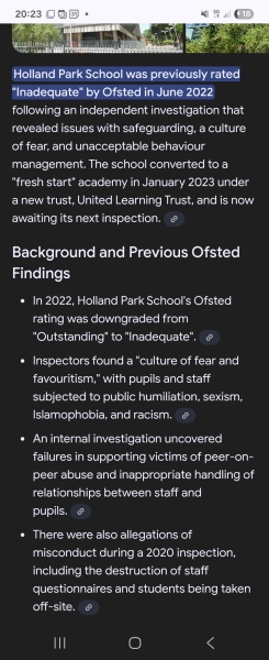 AIBU to feel angrey after Holland Park School open morning?