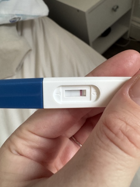 Really faint positives for a week