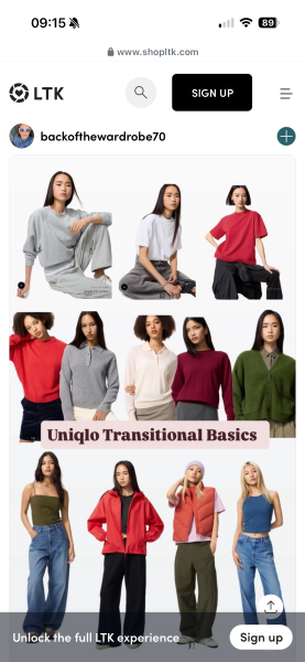 Uniqlo shopping this morning