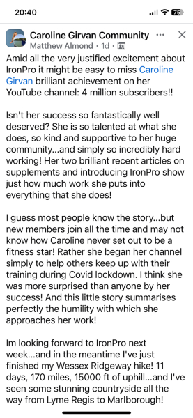 Lifting and getting stronger with Caroline Girvan: 2025