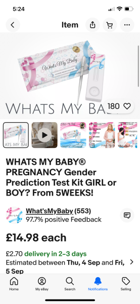 Gender prediction kit!?