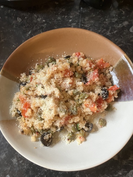 What do you make that includes capers?