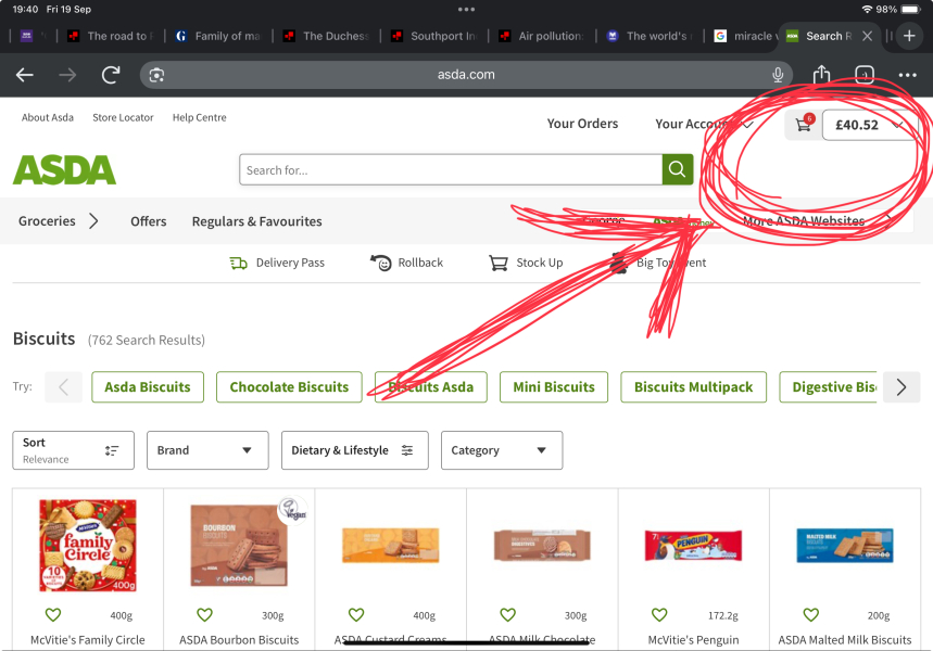 Shocked at hidden fees in my Asda shop