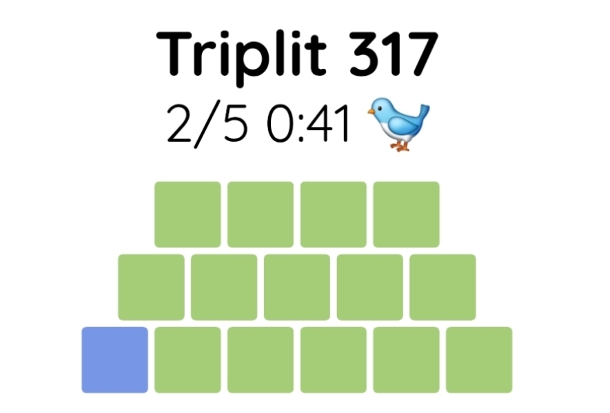 Yet another new word game - let me introduce you to Triplit!