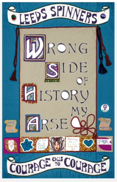 “Fuck cops. Arm trans women.” Placard at pro trans march in Bristol