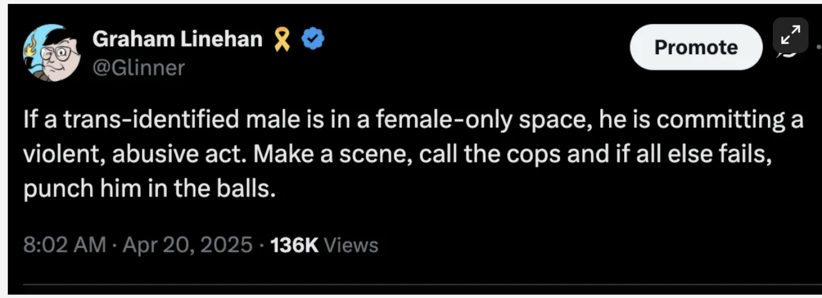 Graham Linehan arrested on arrival at Heathrow