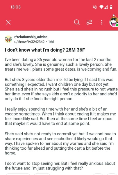 Struggling with the thought of long term commitment to her?