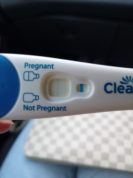 Clearblue early detection pregnancy test evap or positive