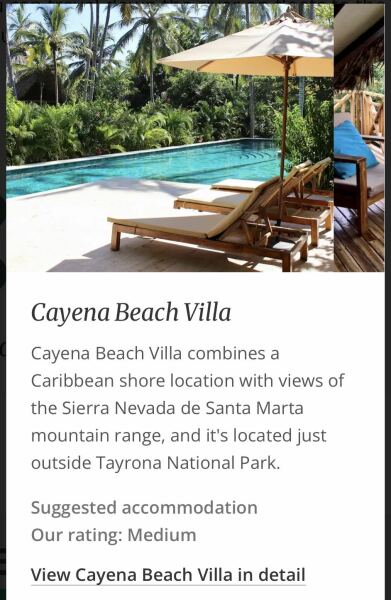 Has anyone stayed in a nice hotel near Cartegena, Colombia?