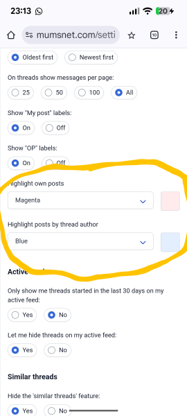 Going back to top of topic