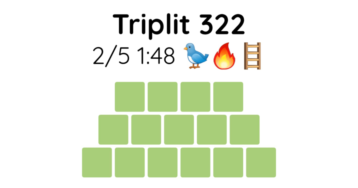 Yet another new word game - let me introduce you to Triplit!
