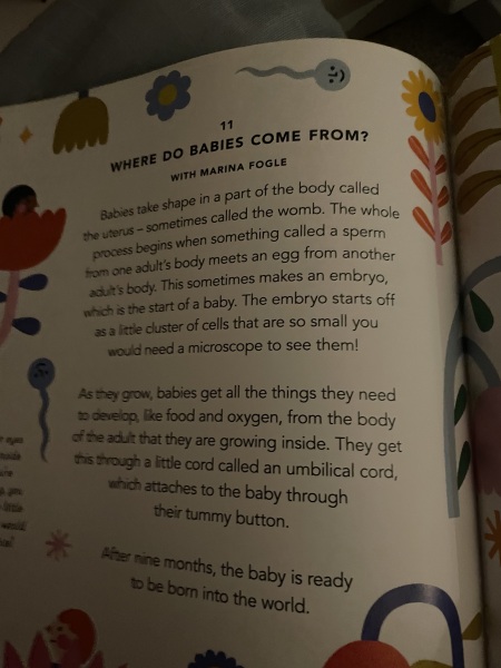 “Where do babies come from?”