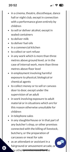 Do your 15 year olds work?