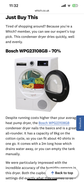 Shit! Dead tumble dryer 💀 Anyone have Which?