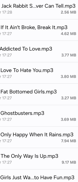 Great party play list tracks please