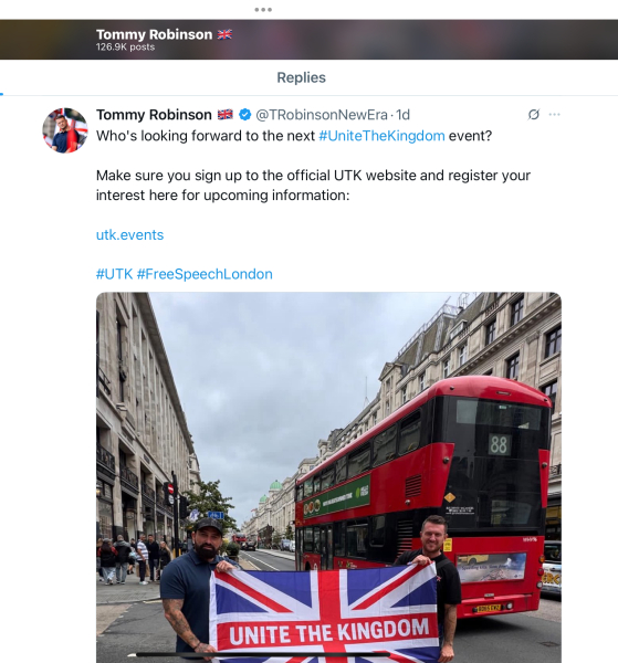Tommy Robinson, Hitler and wooden crosses