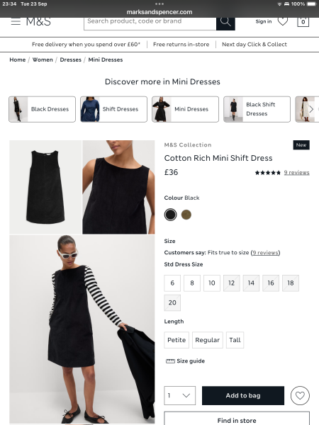 Pinafore dress like the iconic fleabag one