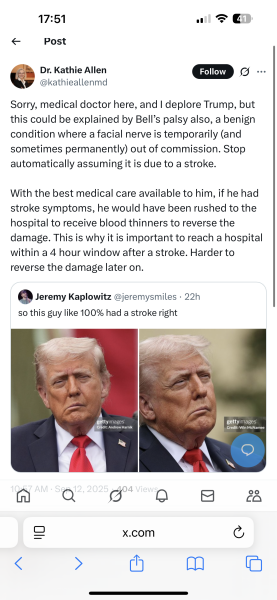 No-one is mentioning Trump's stroke