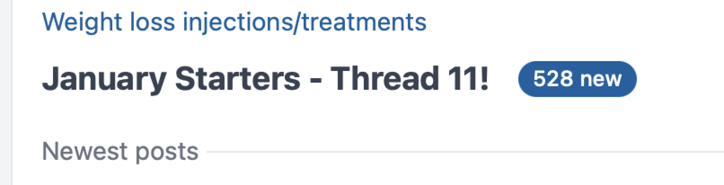 January Starters - Thread 11!