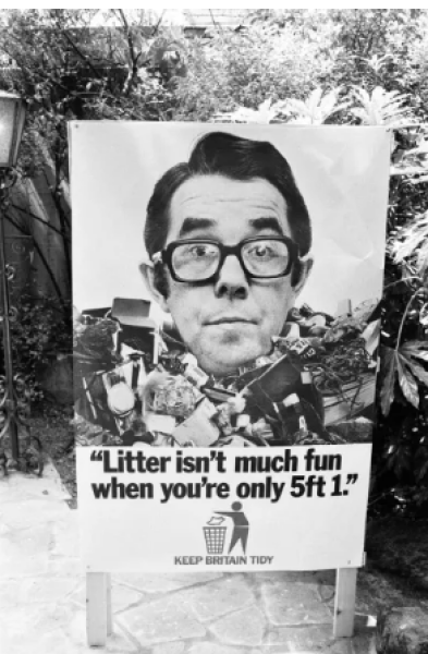 To ask if anyone will admit to littering?