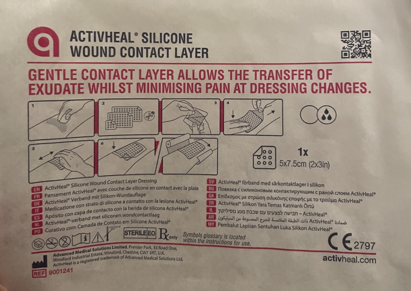 Need to get some Activheal Silicone Wound Contact Layer or similar