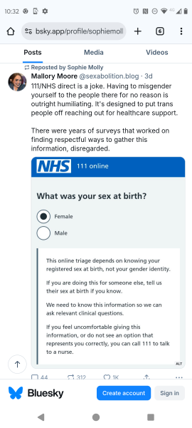 GUM clinic asked for gender.....