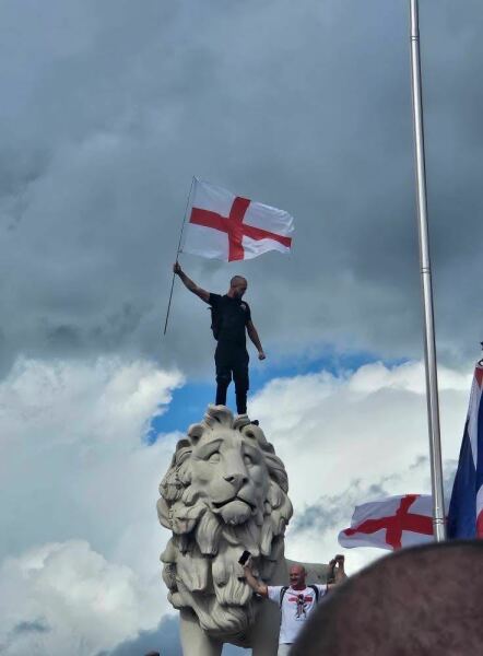 My son has gone on the march