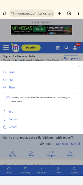 Please put the report button back!